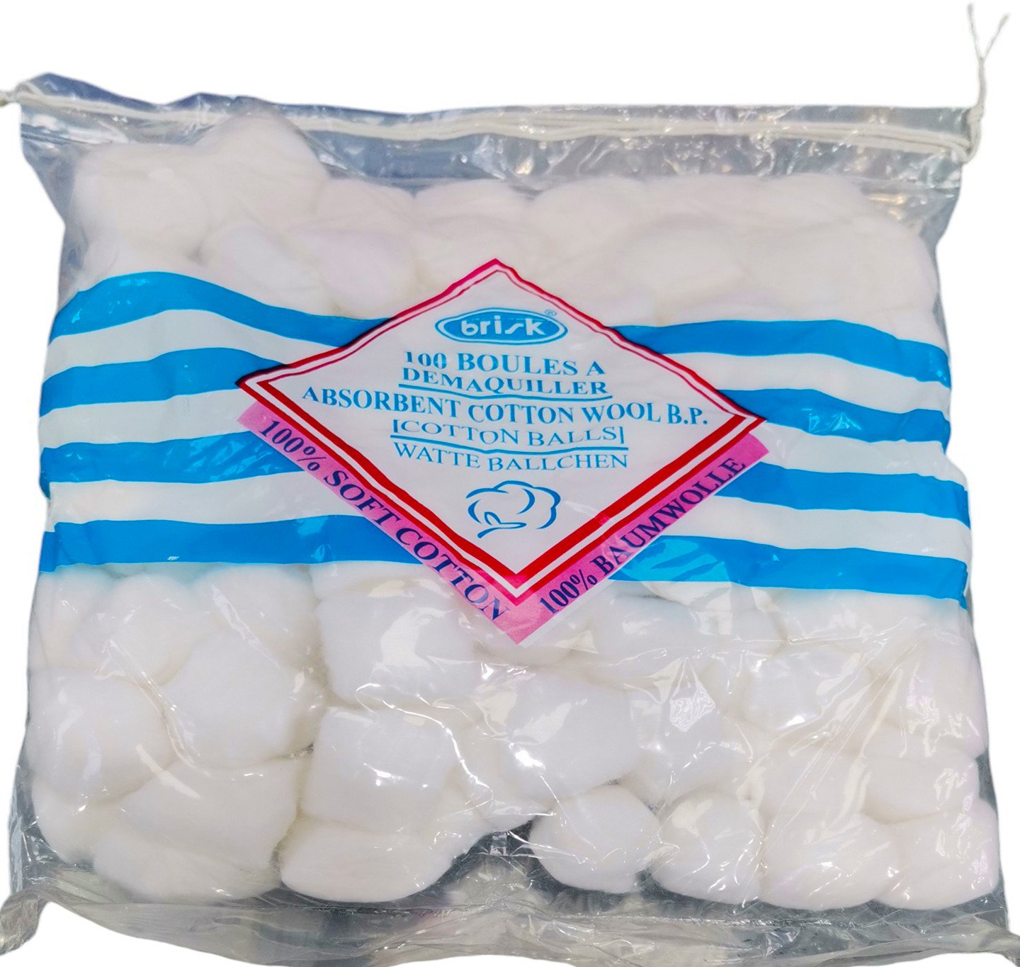 قطن كور ابيض 1جم كيس /100جم