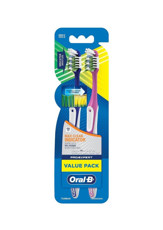 Oral B Toothbrush Max Clean 2 Pieces