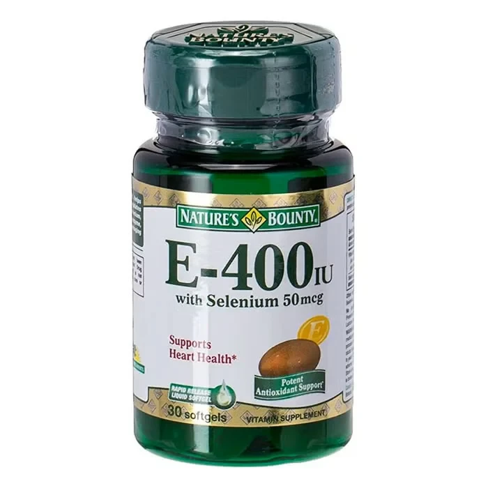 Natures Bounty Vitamin E 400IU 50mcg With Selenium 30 Softgel