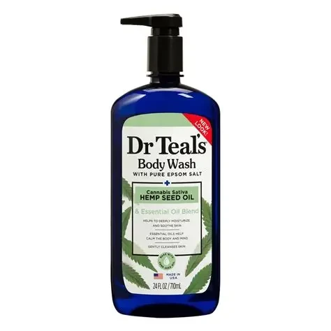 Dr Teals Body Wash With Pure Epsom Salt Cannabis Sativa 710ml