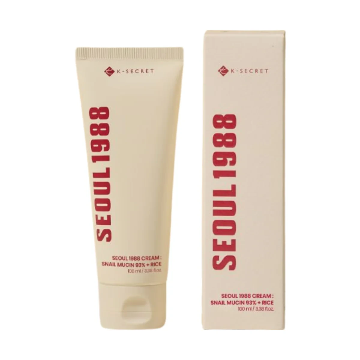 K-Secret Seoul 1988 Cream : Snail Mucin 93% + Rice 100ml