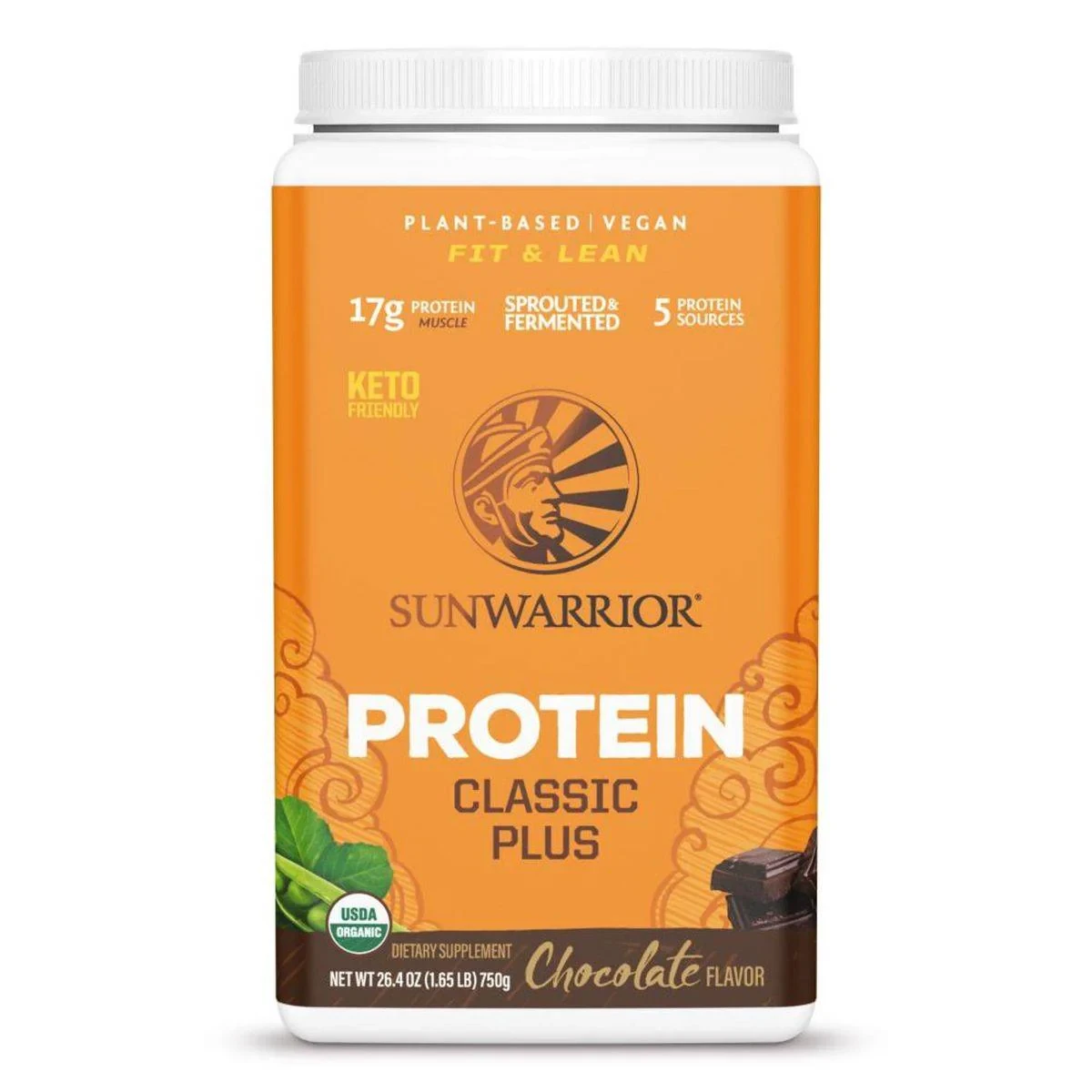 Sun Warrior Classic Plus Organic Chocolate 750g