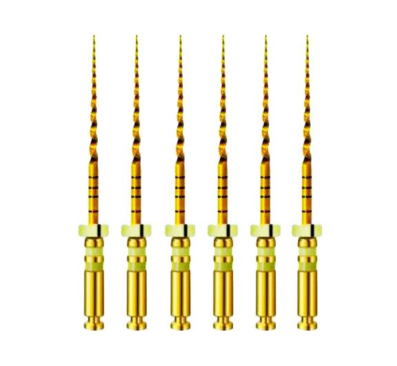 TC-Files Heat Activation Engine Use NiTi Taper 6% #20 - 25 mm Gold