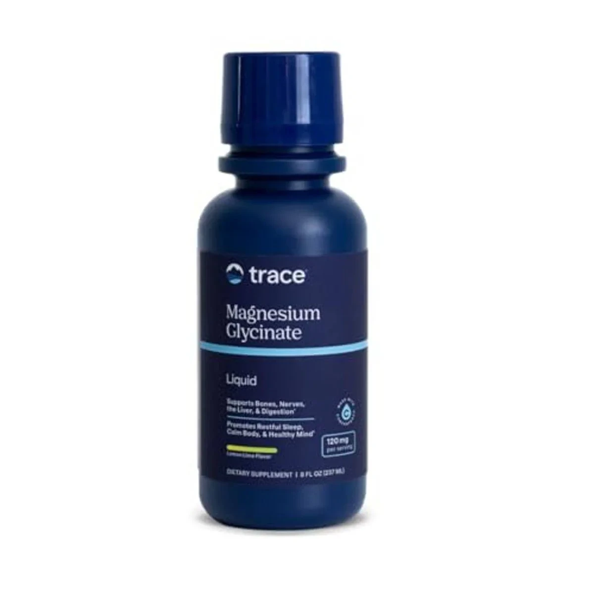 Trace Minerals Magnesium Glycinate 120mg Liquid Lemon Lime 236ml