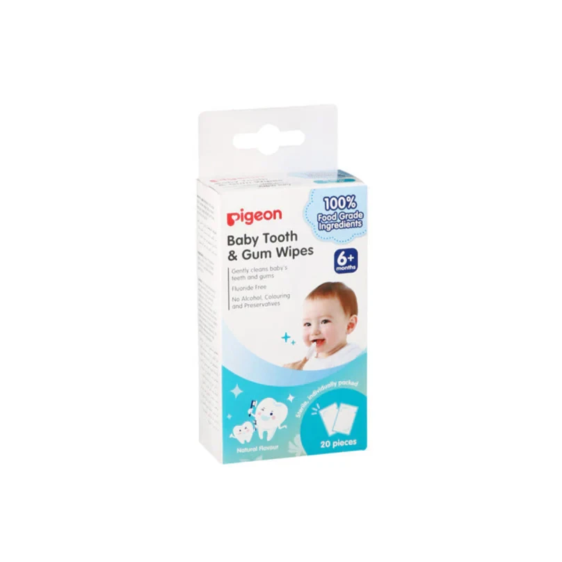Pigeon Baby Tooth & Gum Wipes Natural 20 Pieces