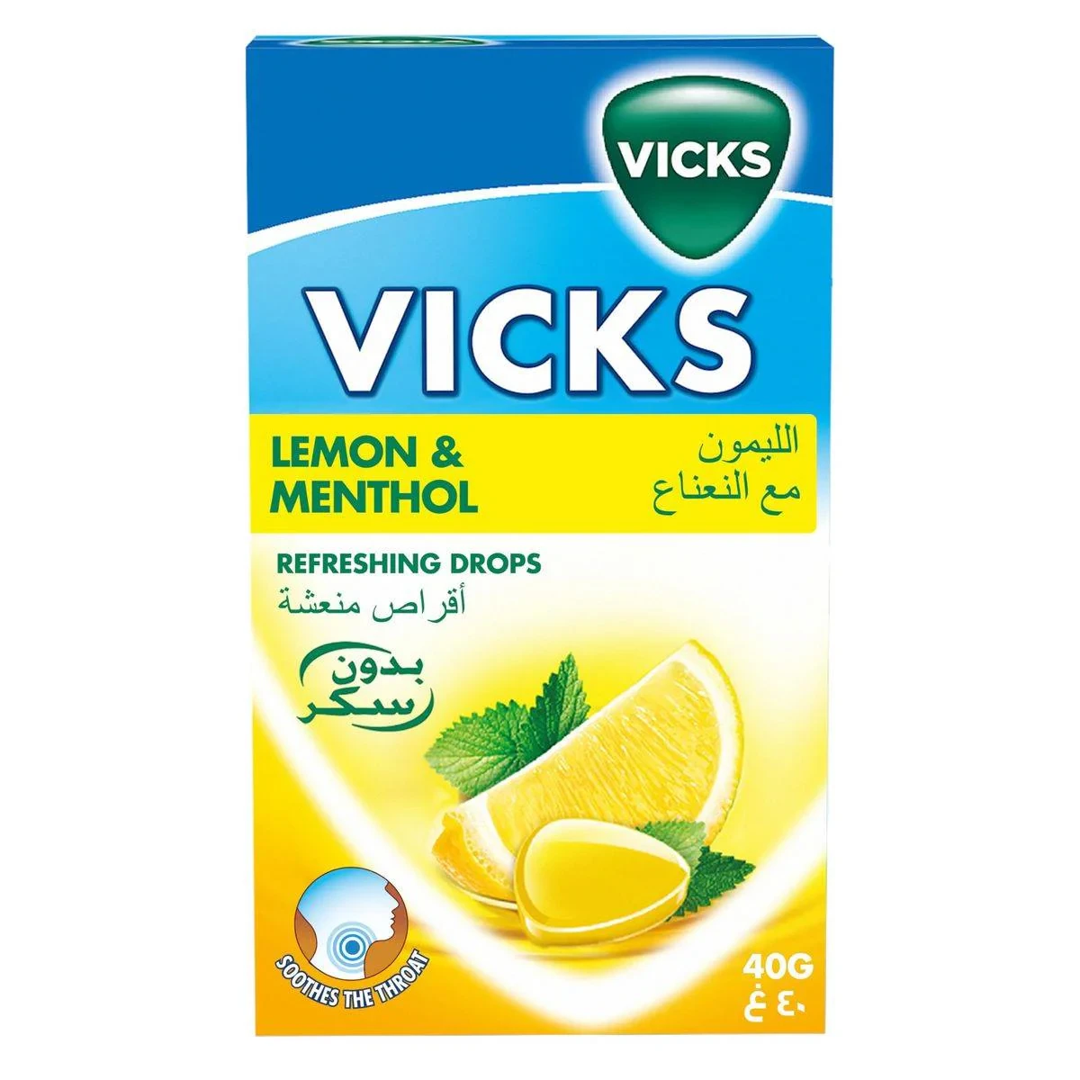 Vicks Throat Drops Lemon 40g