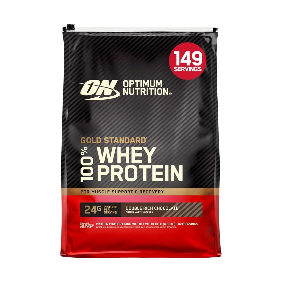 Optimum Nutrition Gold Standard 100% Whey Protein Double Rich Chocolate 4.54kg