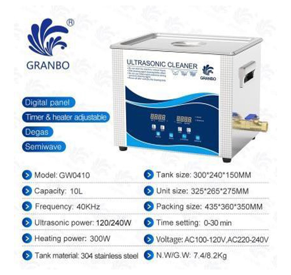 ULTRASONIC CLEANER 10 L