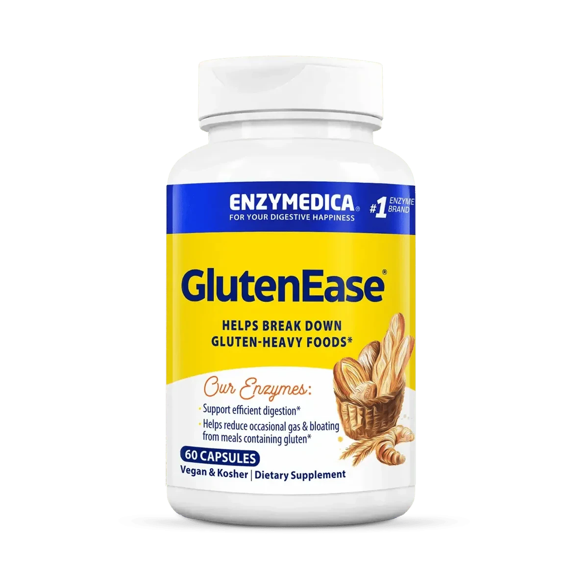 Enzymedica Glutenease 60 Capsules