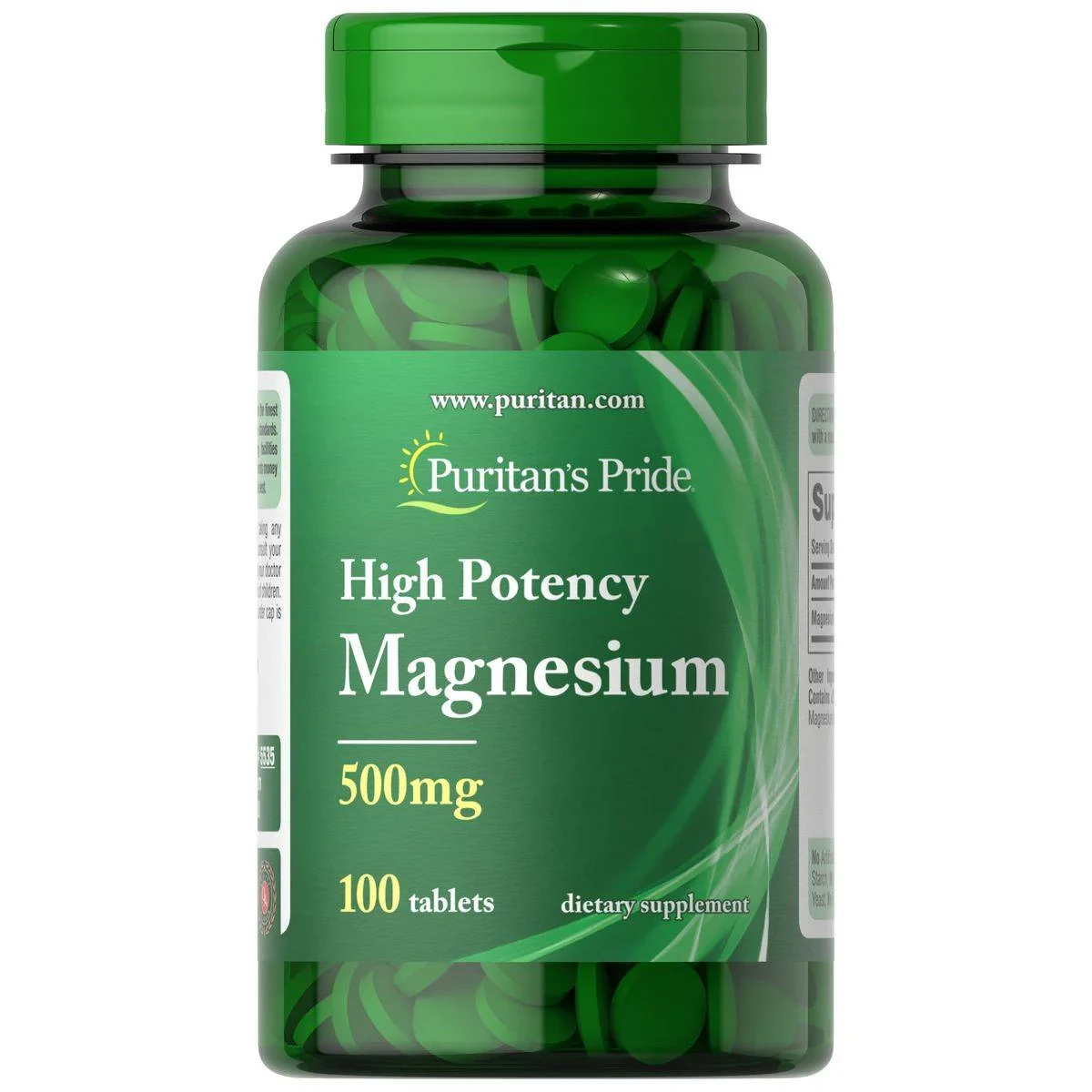 Puritans Pride Magnesium Oxide 500mg 100 Tablets