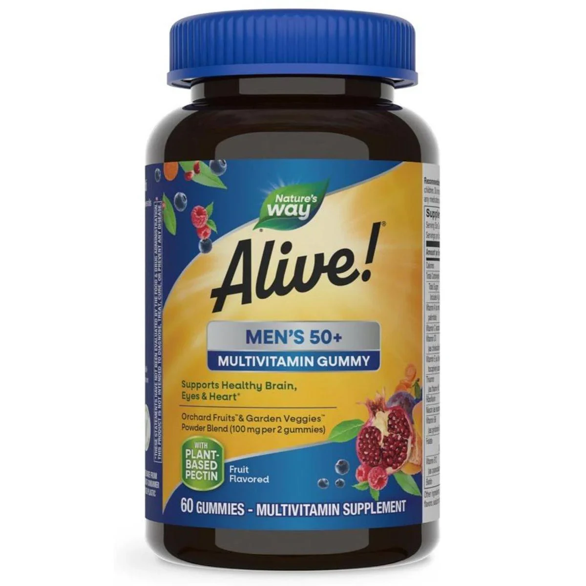 Natures Way Alive! Mens Multivitamin 50+ 60 Gummies