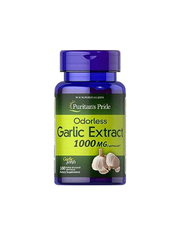 Puritans Pride Garlic 1000mg Odorless 100 Softgels