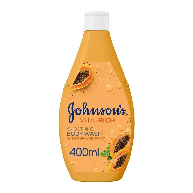 Johnsons Vita Rich Body Wash Smoothing Papaya 400ml