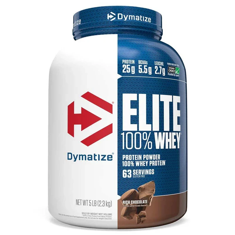Dymatize Elite 100% Whey Protein Powder Rich Chocolate 2.27kg