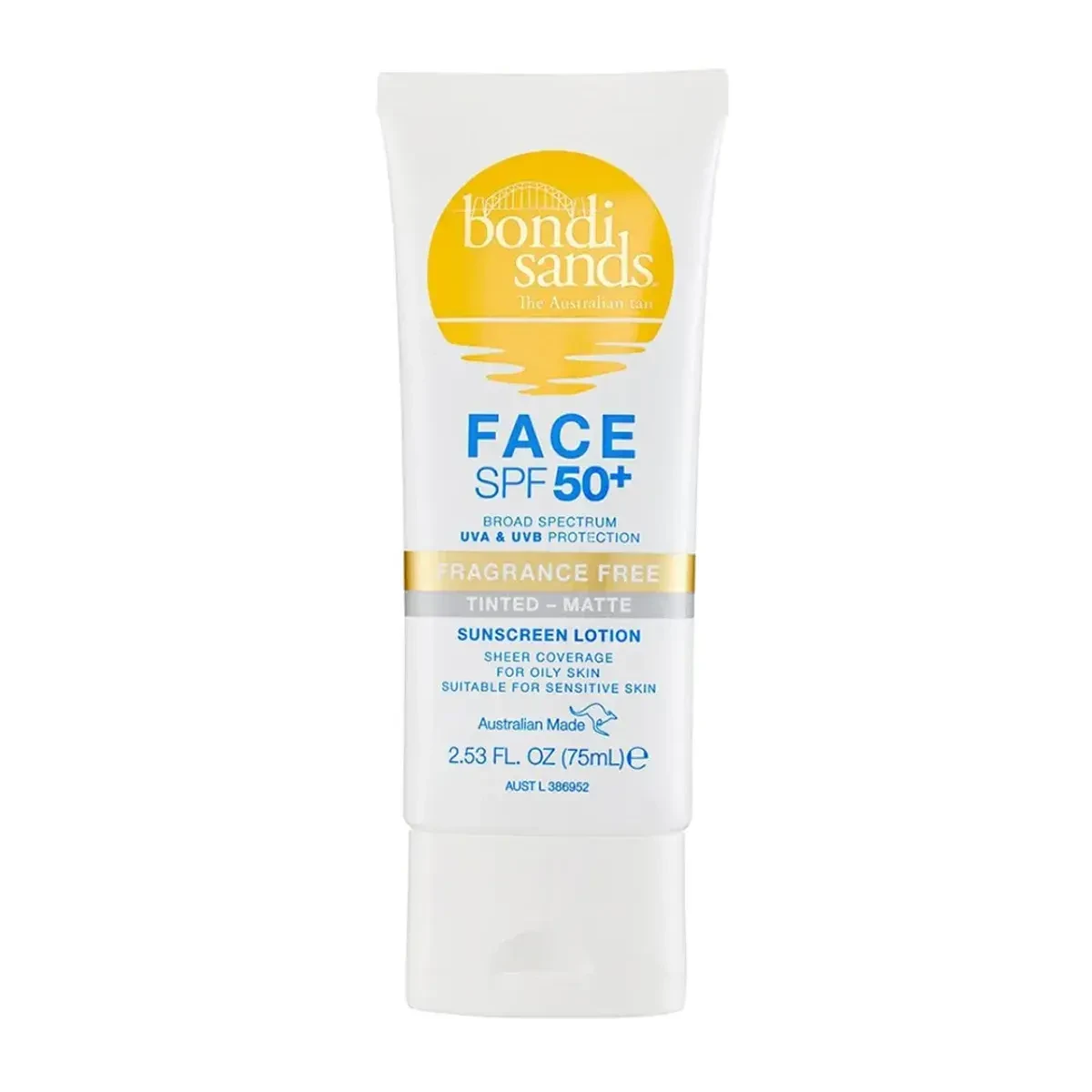 Bondi Sands Face SPF50+ Fragrance Free Tinted Matte 75ml