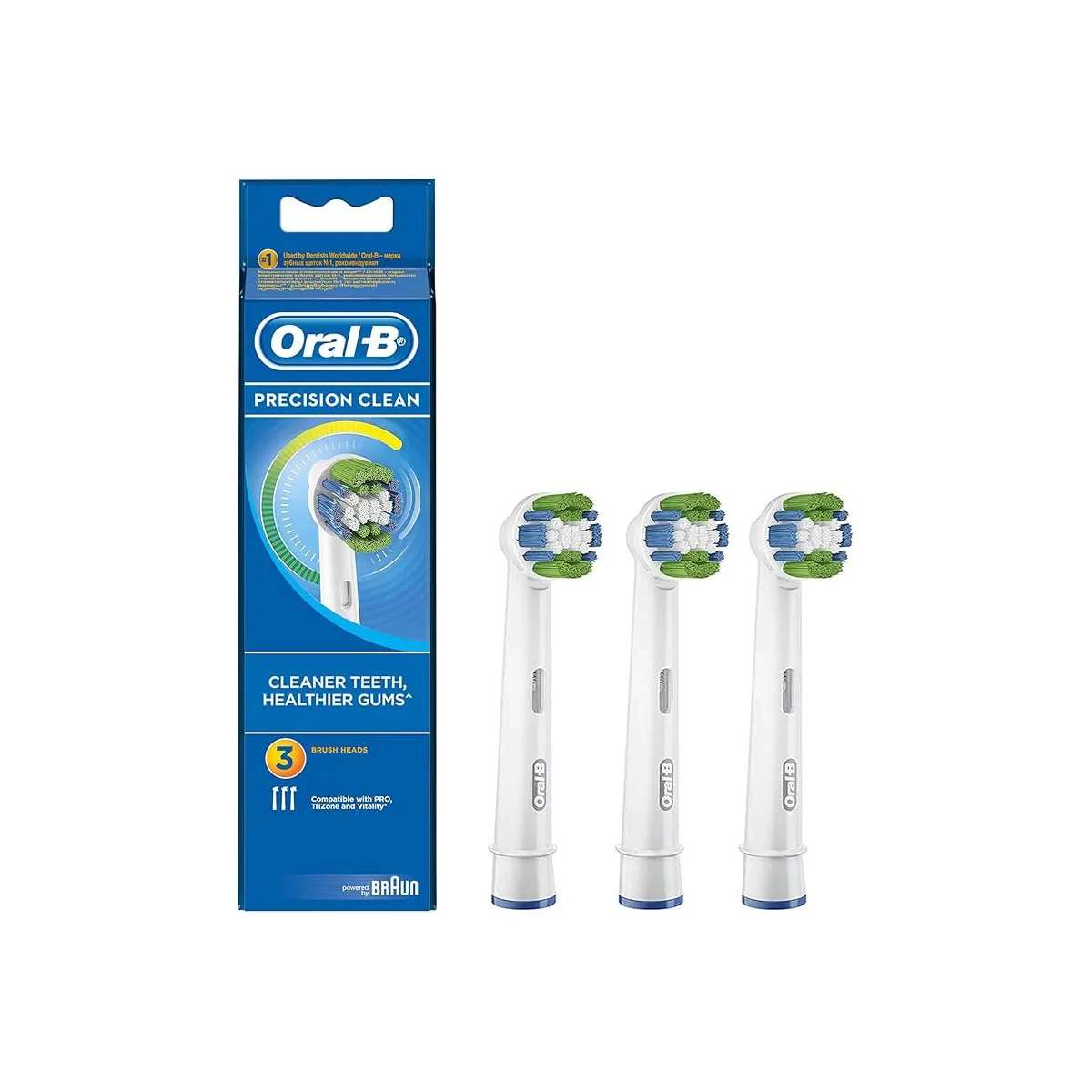 Oral B Replacement Brush Heads Precision Clean FlexiSoft EB20 2 Packs
