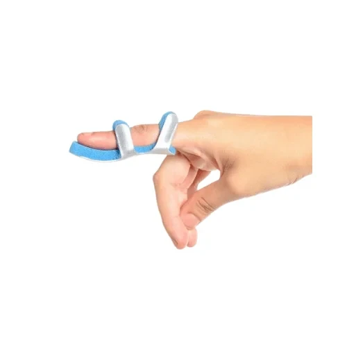 Aluminum splint for the finger