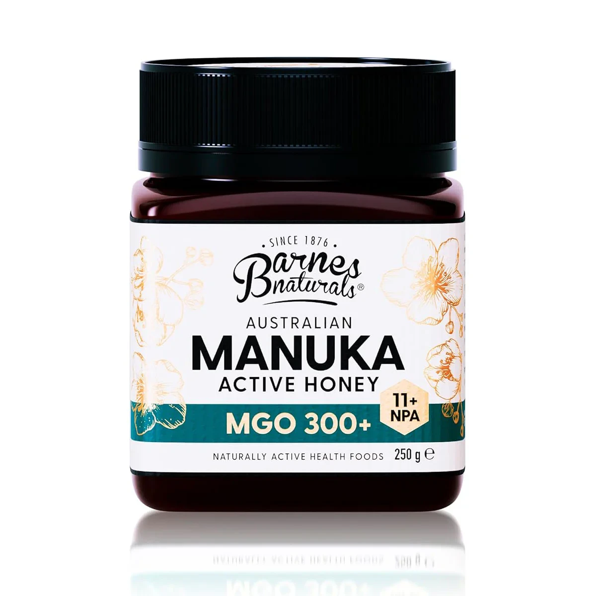 Barnes Naturals Active Australian Manuka Honey MGO300+ 250g