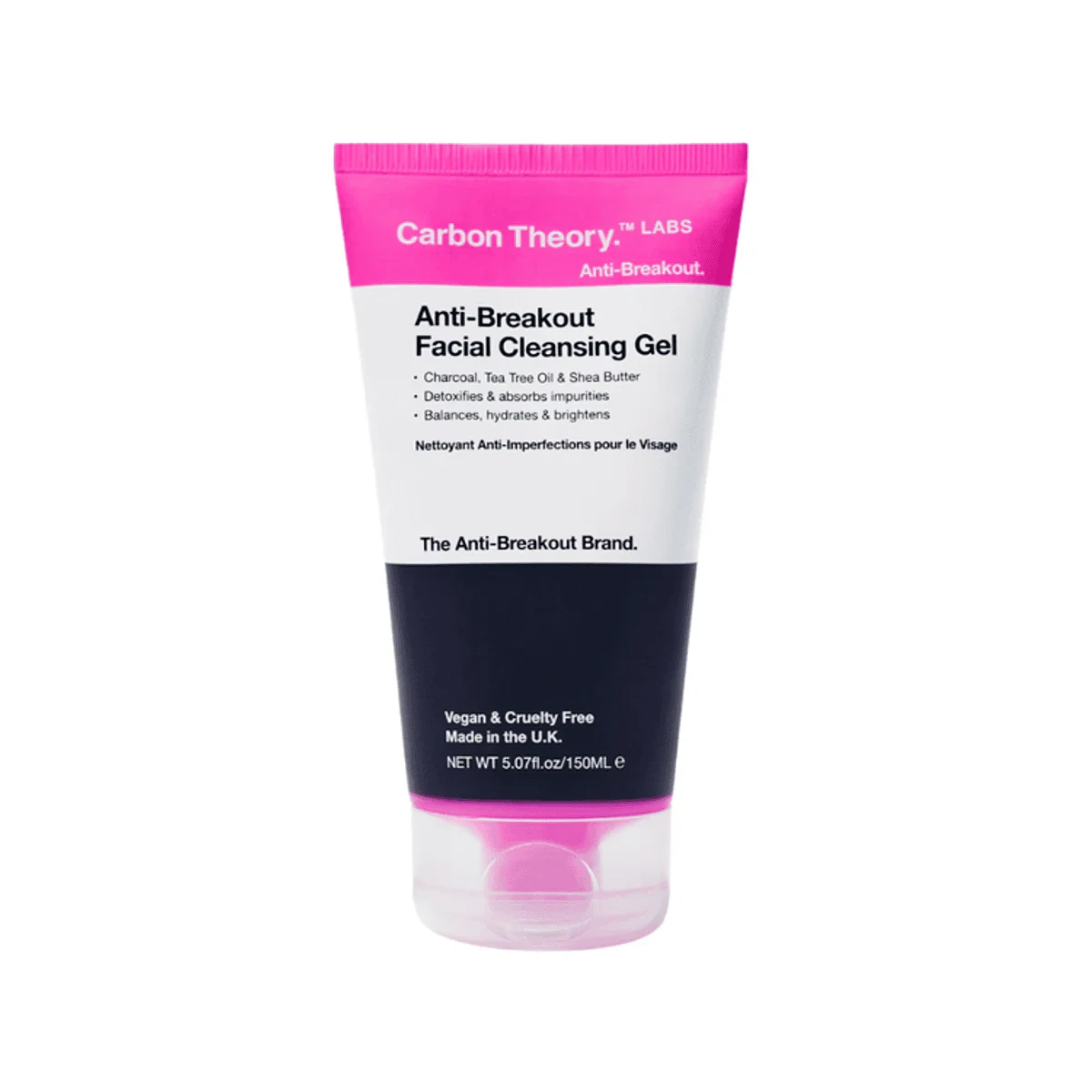 Carbon Theory Anti-Breakout Charcoal Tea Tree Cleanser 150ml