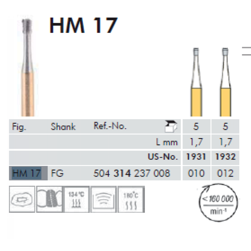 CARBIDE BUR HM-17