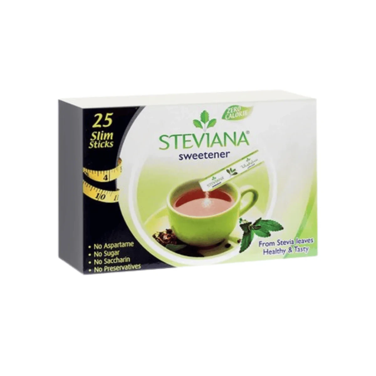 Steviana Natural Sweetener 25 Slim Sticks