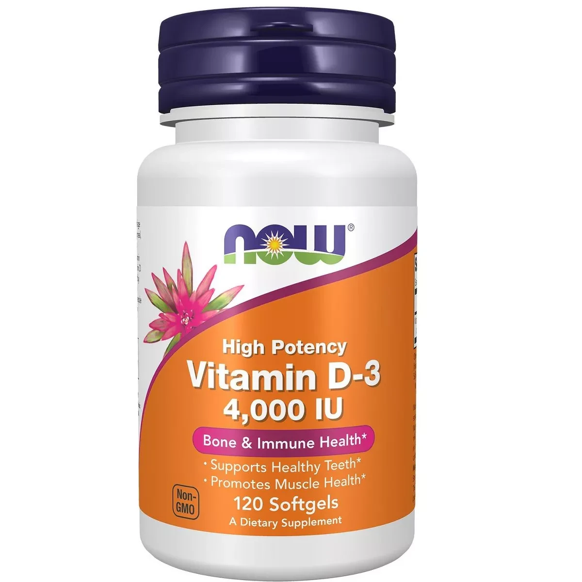 Now Vitamin D3 4000IU 120 Softgels
