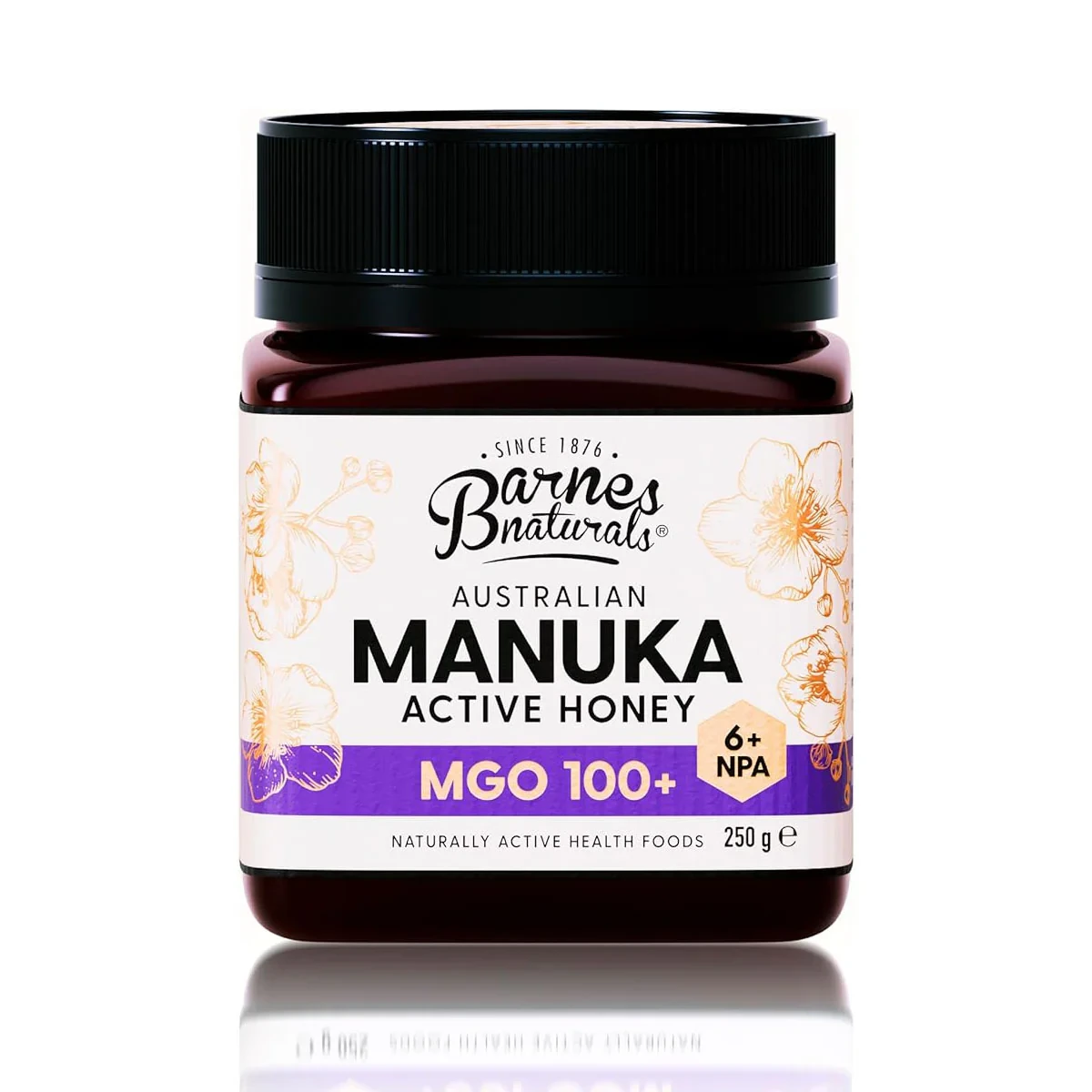 Barnes Naturals Active Australian Manuka Honey MGO100+ 250g