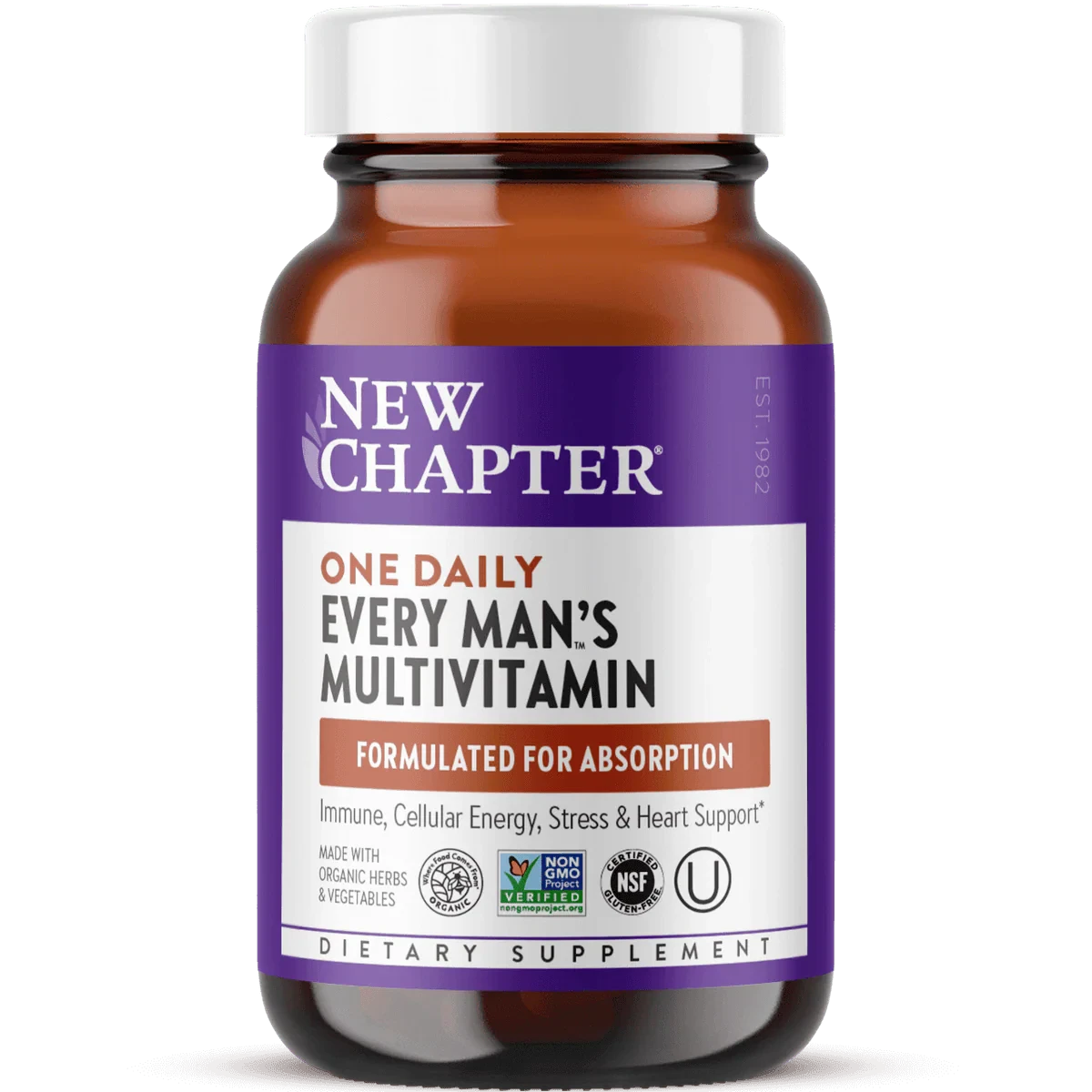 New Chapter One Daily Every Mans Multivitamin 72 Tablets