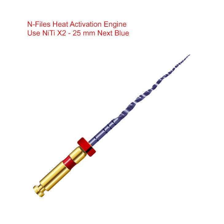 N-Files Heat Activation Engine Use NiTi X2 - 25 mm Next Blue