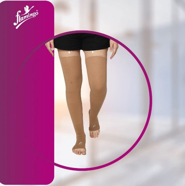 Flamingo DVT Compression Stockings Above Knee - Class II (DVT Stockings) Pair