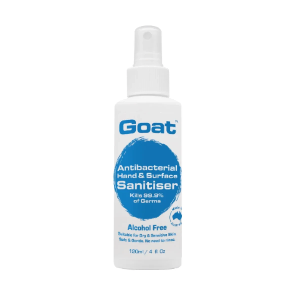 Goat Antibacterial Hand & Surface Alchohol Free Sanitiser 120ml