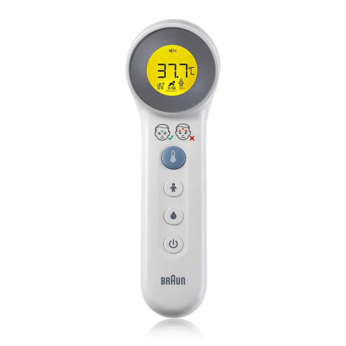 Braun Forehead Thermometer No Touch + Touch White BNT400