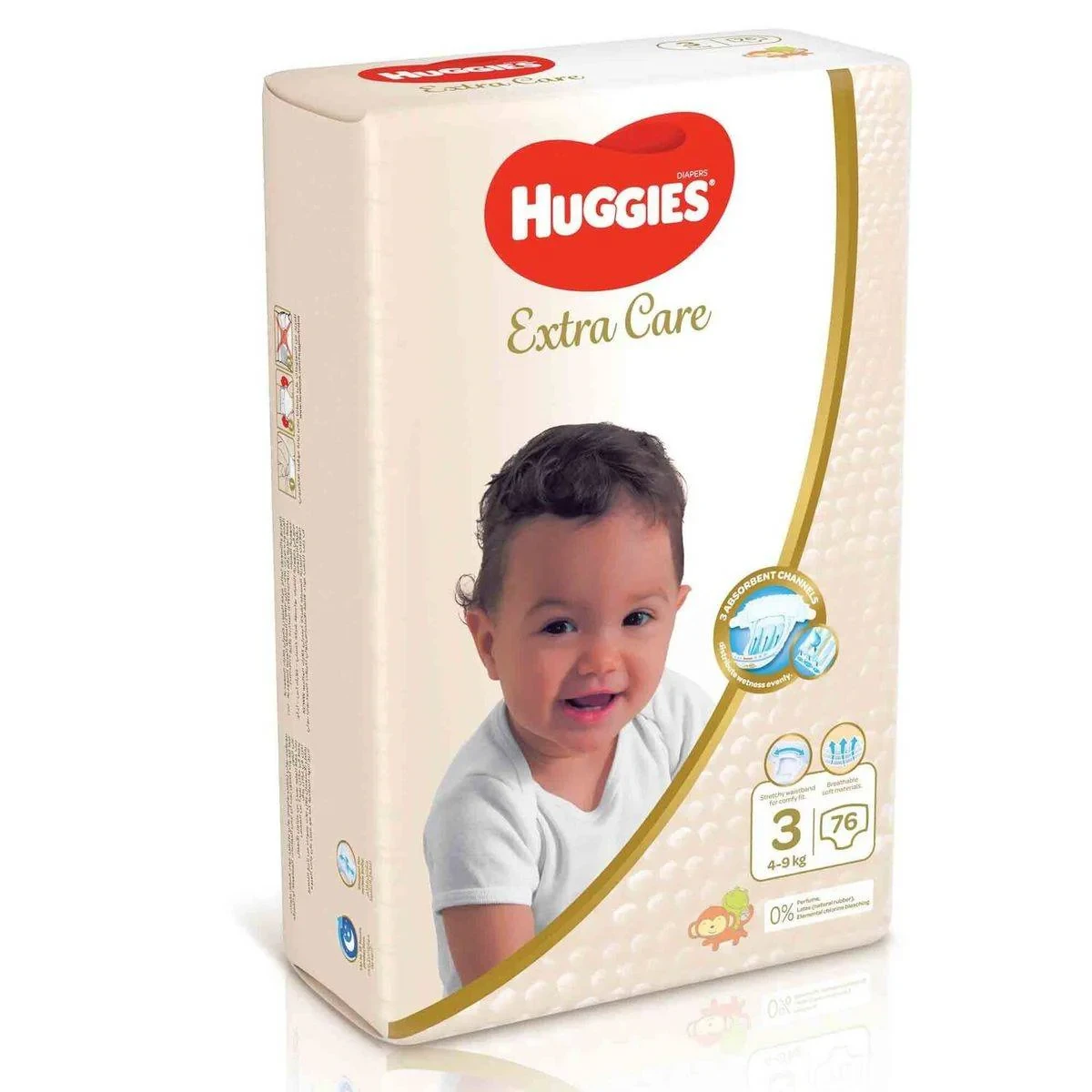 Huggies Extra Care Size 3 (4-9 kg) Jumbo 76 Pieces