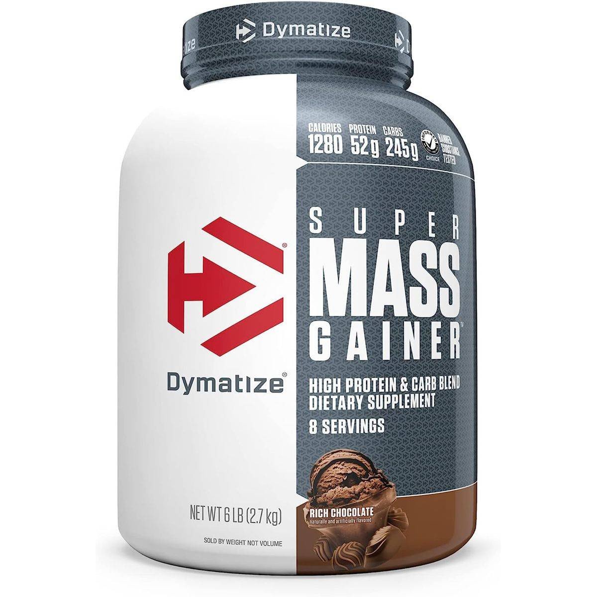 Dymatize Super Mass Gainer Protein Powder Rich Chocolate 2.72kg