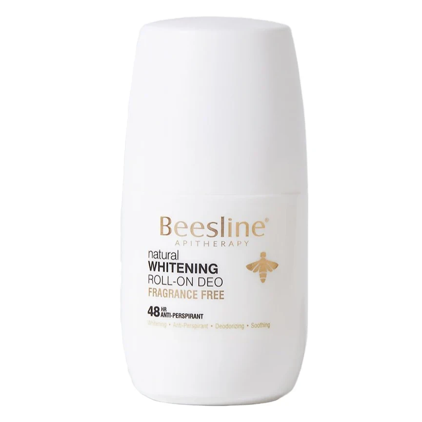 Beesline Deodorant Roll On Whitening Super Dry Fragrance Free 50ml