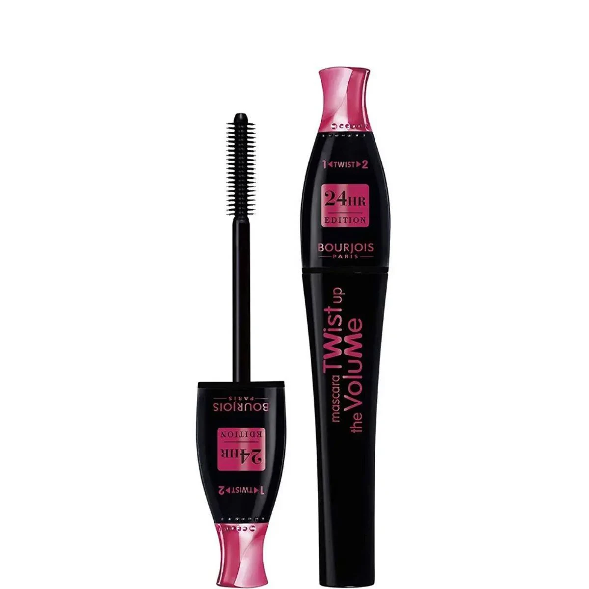 Bourjois Twist Up The Volume 24HR Mascara Pink Tip 23 Black 8ml