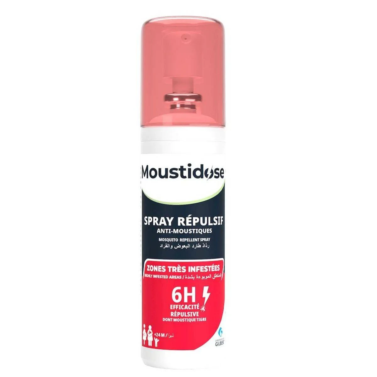 Moustidose Mosquito & Tick 6 Hours 24 Months+ Repellent Spray 100ml