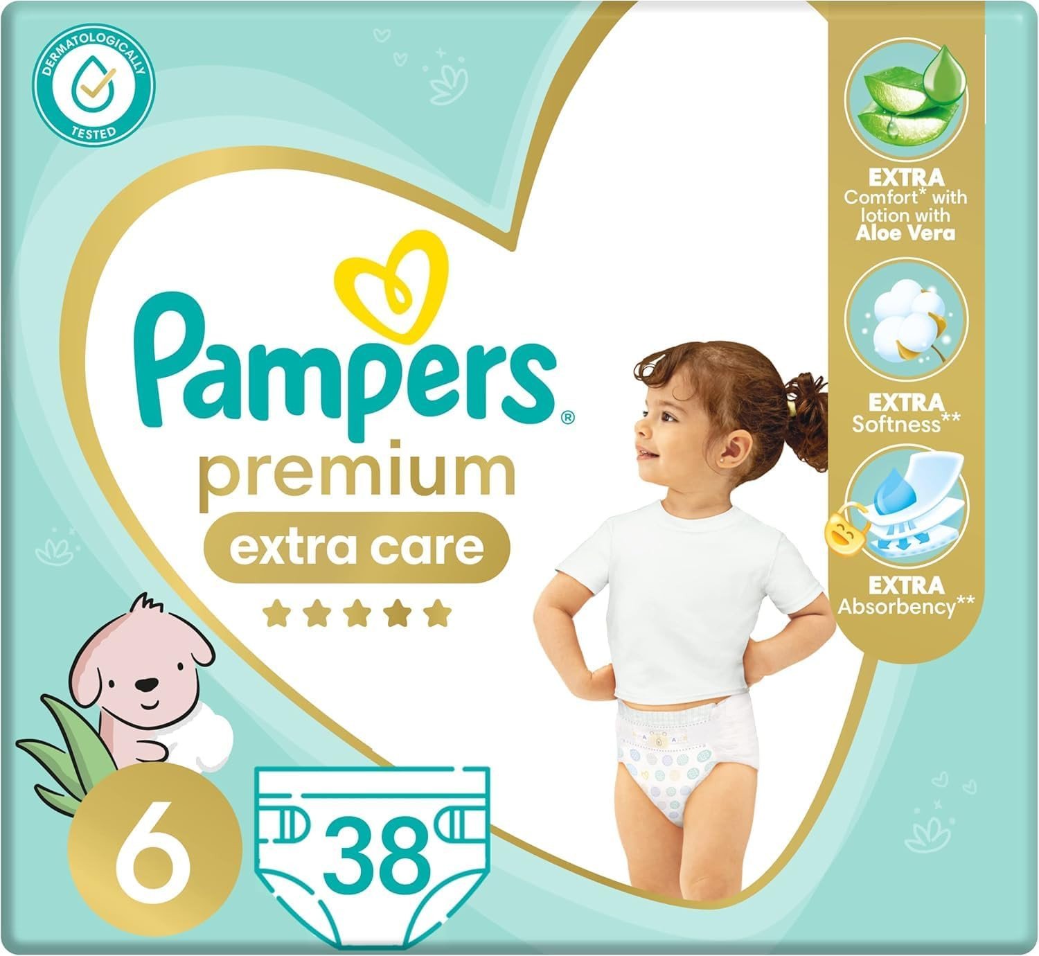 Pampers Diapers Premium Care Taped Size 6 (13+kg) 36 Pieces