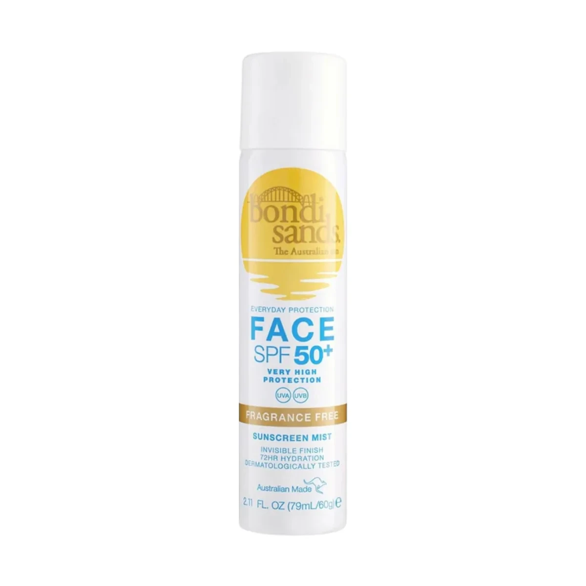 Bondi Sands Face Mist SPF50+ Fragrance Free 60g