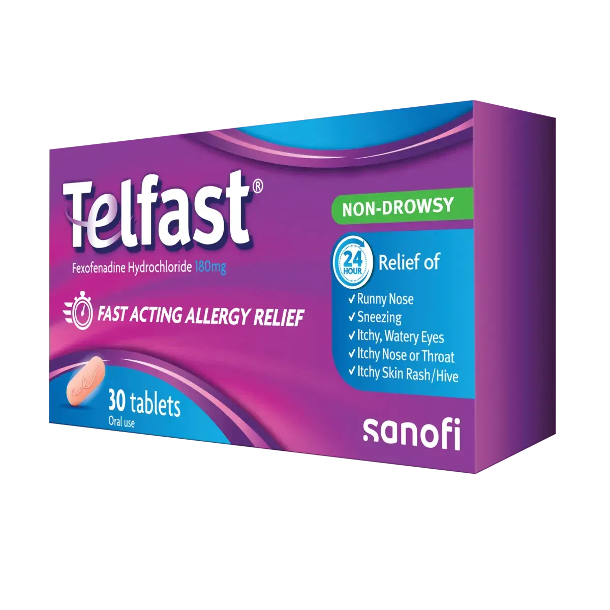 Telfast 180mg 30 Tablets