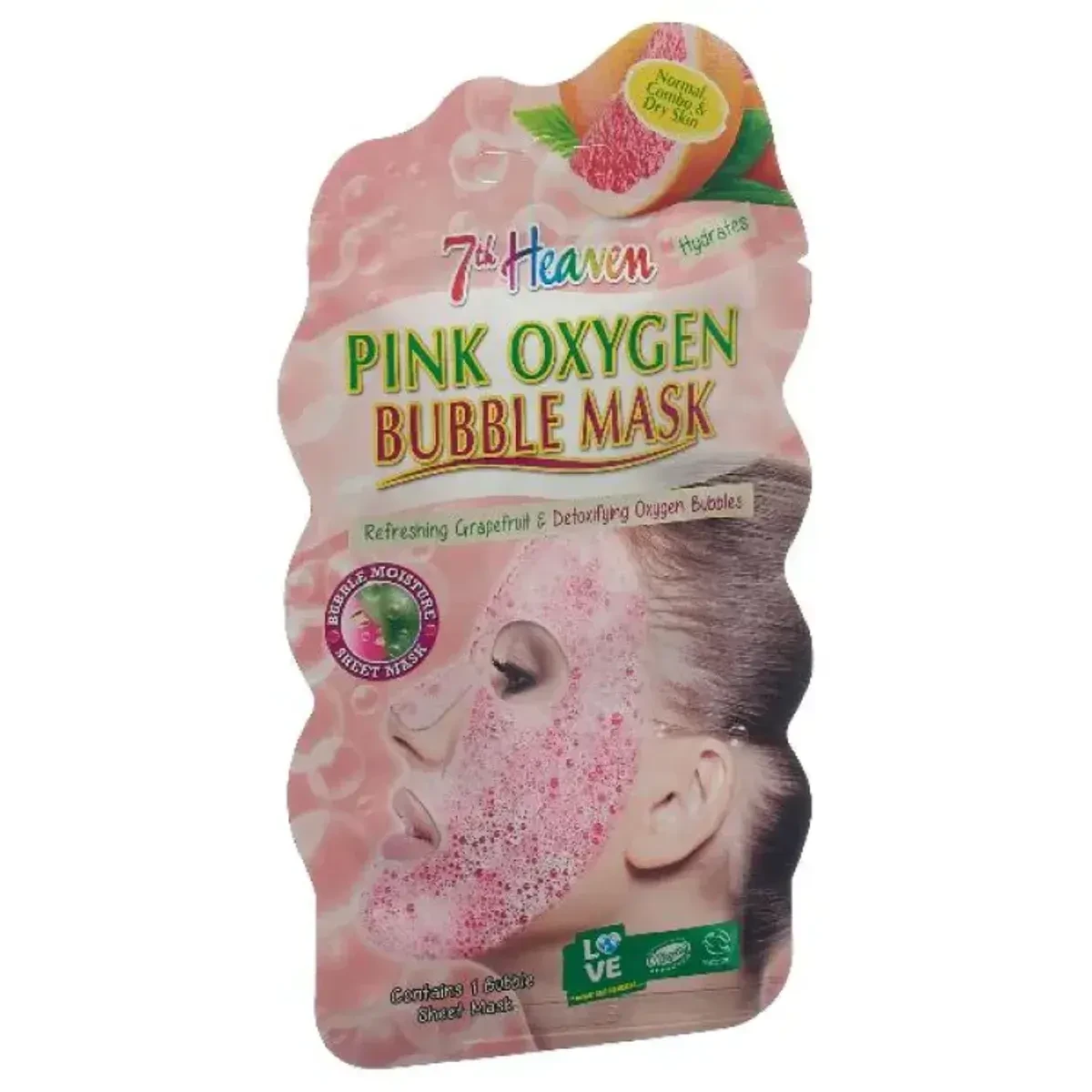 7th Heaven Pink Oxygen Bubble Mask