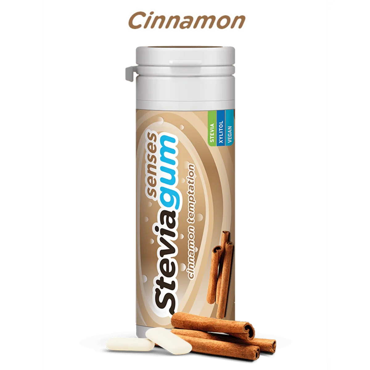 Steviagum Senses Chewing Gum Cinnamon 30g