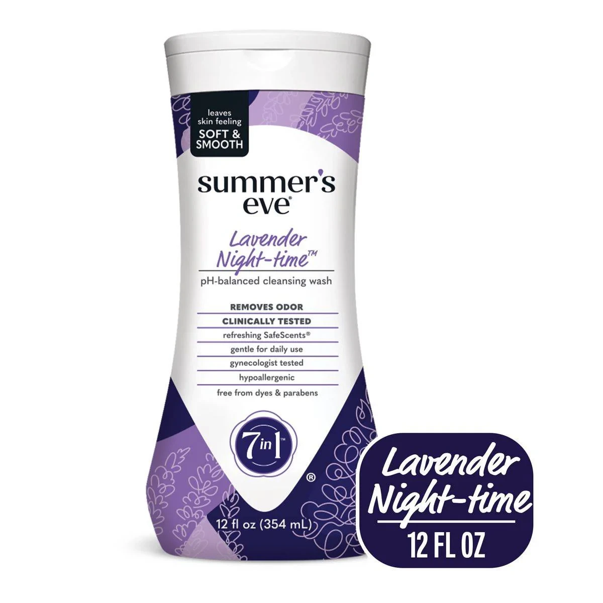 Summer's Eve Daily Refreshing Wash Lavender Nighttime 354ml