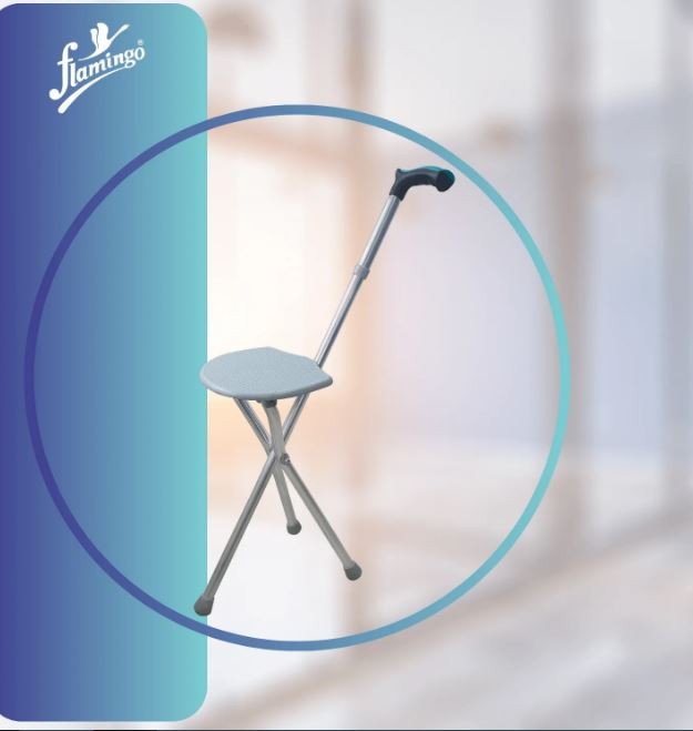 Flamingo Classic Walking Stick with seat 