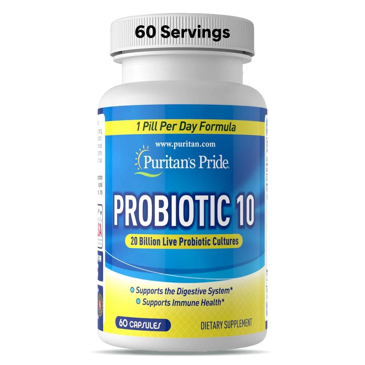 Puritans Pride Probiotic 10 60 Capsules