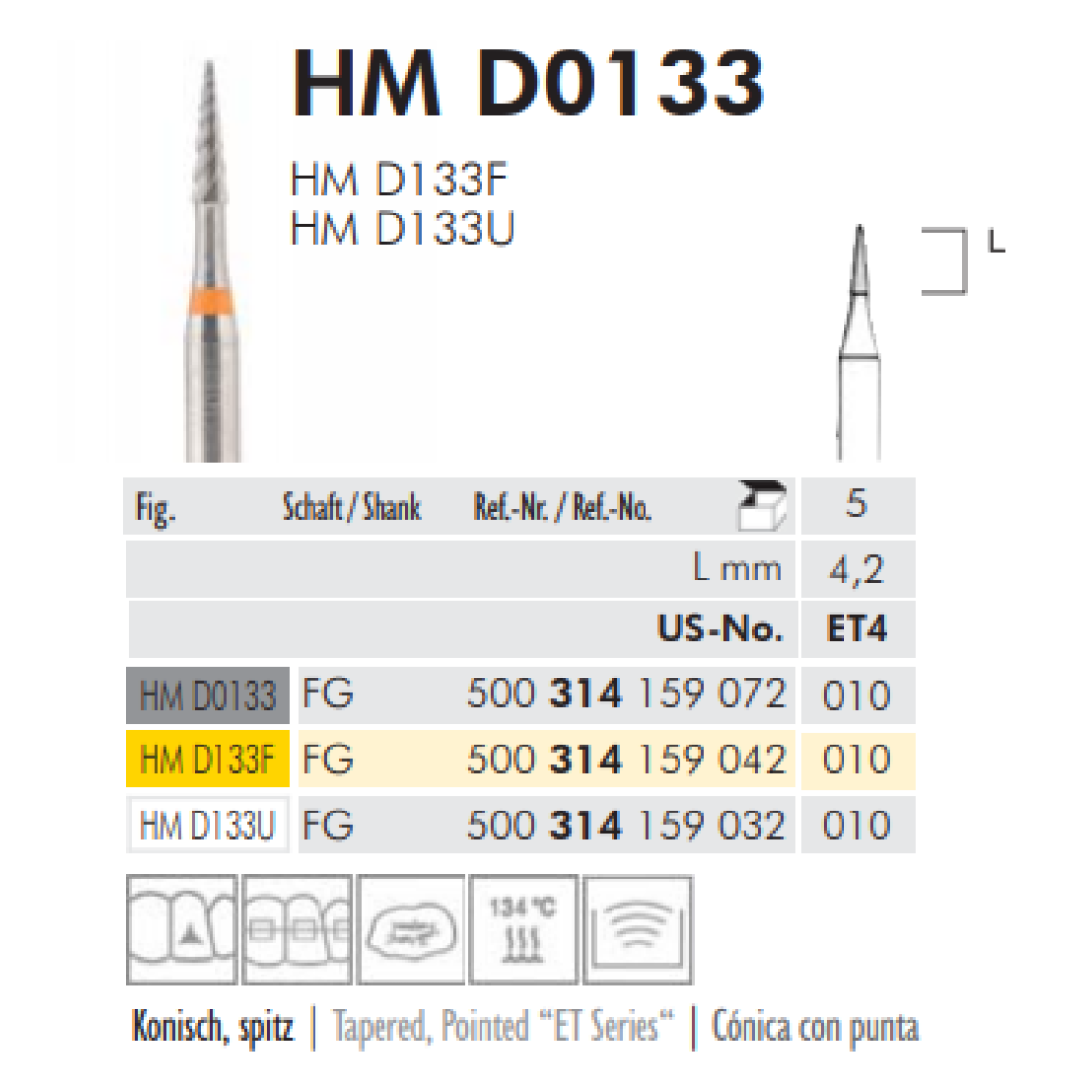 TWIST FINISHING BURS - HM D 0133