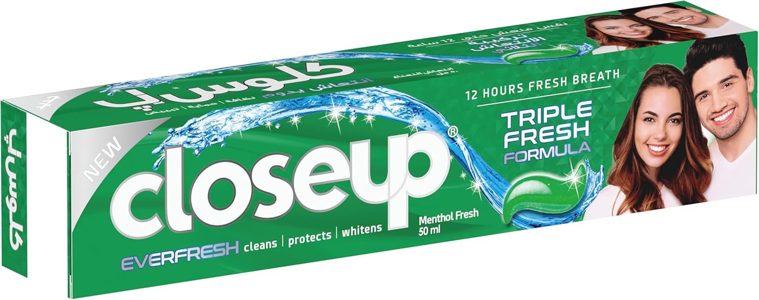 Close Up Toothpaste Triple Fresh Gel Menthol Fresh 50ml