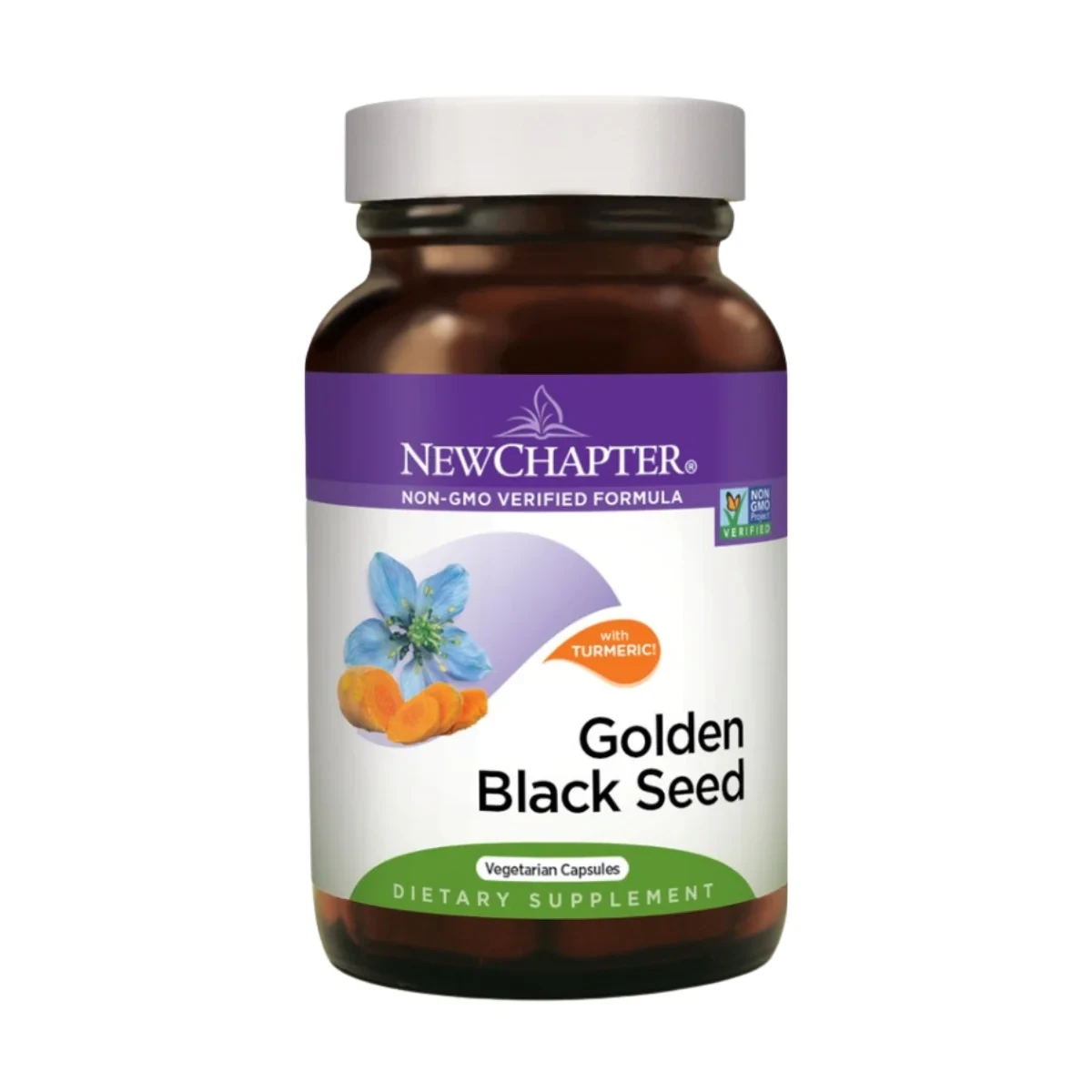 New Chapter Golden Black Seed with Turmeric 60 Vegetarian Capsules