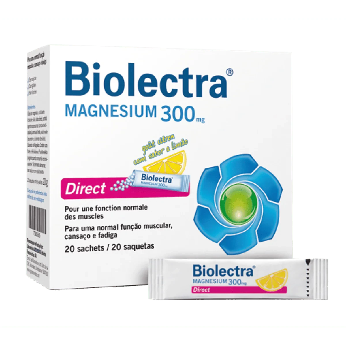 Biolectra Magnesium 300mg Direct 20 Sticks
