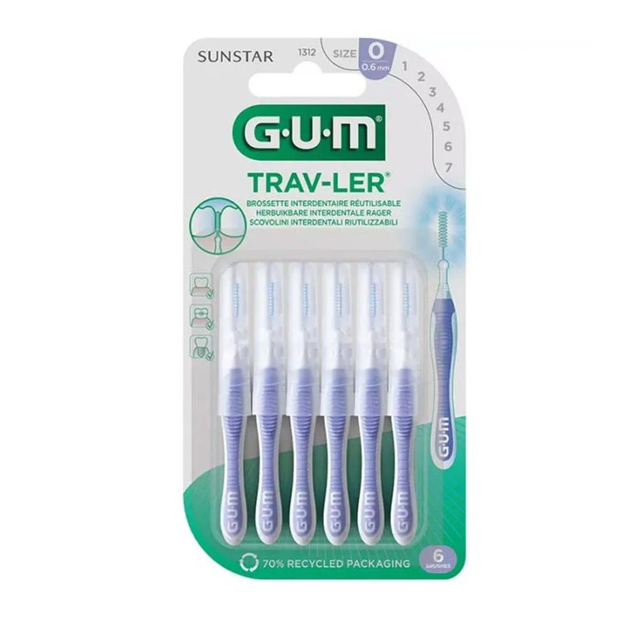 Gum TravLer Interdental Brush 6mm